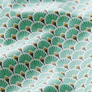 Gecoat katoen Kleine vakken – pastelgroen, 