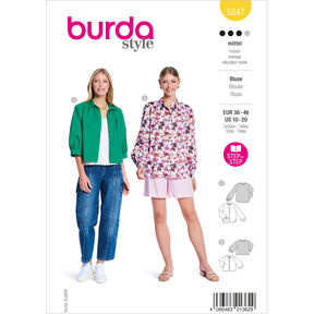 Blouse | Burda 5847 | 36-46, 