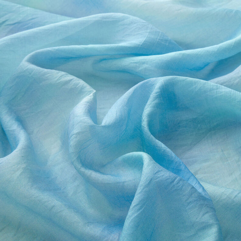 Lichte Tencel-batik – aquablauw,  image number 7