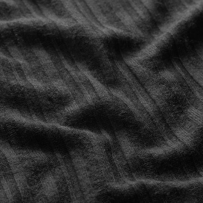 Tricot effen – zwart, image number 2