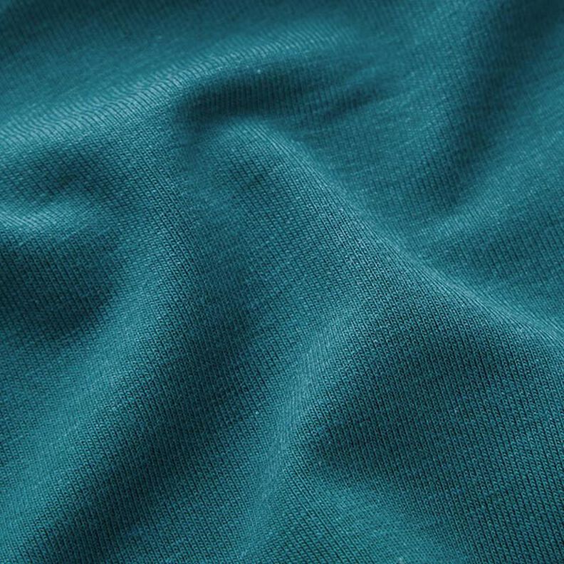 Bamboe Viscosejersey Effen – petroleum,  image number 3