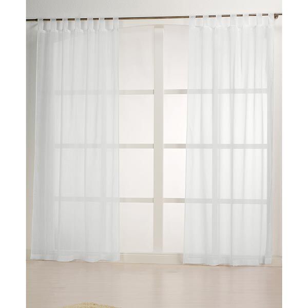 Gordijnstof brede strepen effectgaren 300 cm – wit,  image number 5