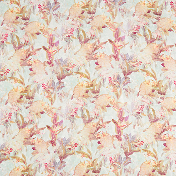 Viscose-zijde-mix romantische bloemen – wit, image number 1