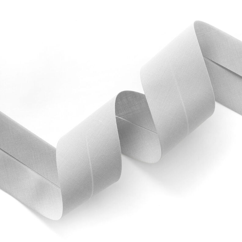 Biasband Polycotton [50 mm] – zilvergrijs,  image number 1