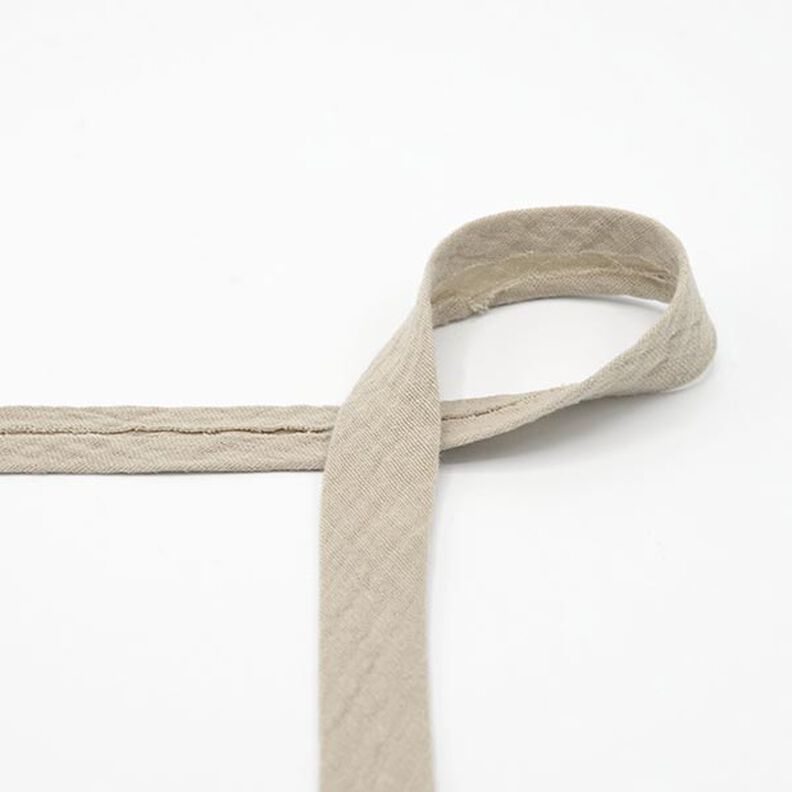 Biasband Mousseline [20 mm] – natuur,  image number 1
