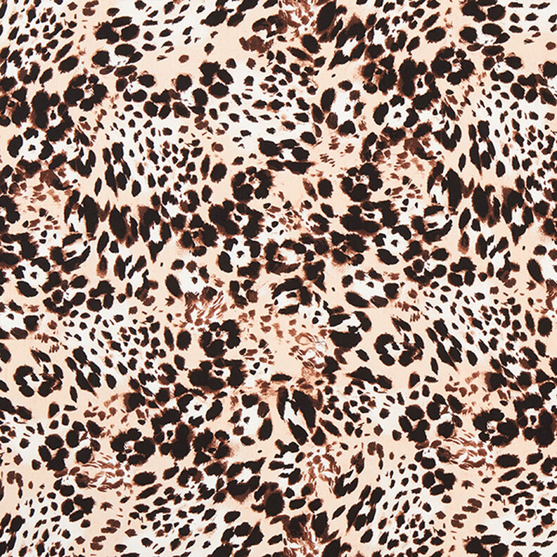 Viscosestof luipaardpatroon – roos,  image number 1