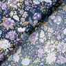 Katoenpopeline Romantische bloemenweide – marineblauw/lavendel,  thumbnail number 4