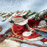 Decoratief stuk Gobelin Kerstman met rendieren – blauw,  thumbnail number 2