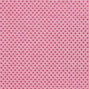Paillettenstof kleine stippen – roze, 