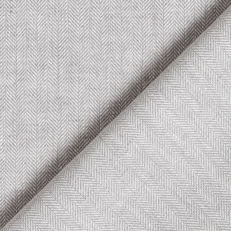 Linnen-katoenmix visgraat – zilver,  image number 4