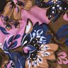 French Terry sommersweat Geschilderde bloemen Digitaal printen – indigo/kastanjebruin,  thumbnail number 2