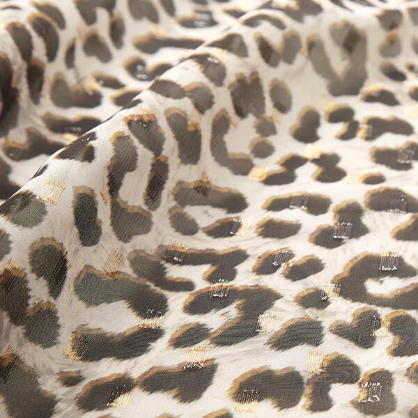 Chiffon luipaardprint en glinsterende punten – roos, image number 3
