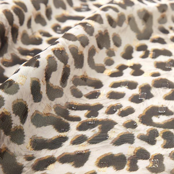 Chiffon luipaardprint en glinsterende punten – roos,  image number 3