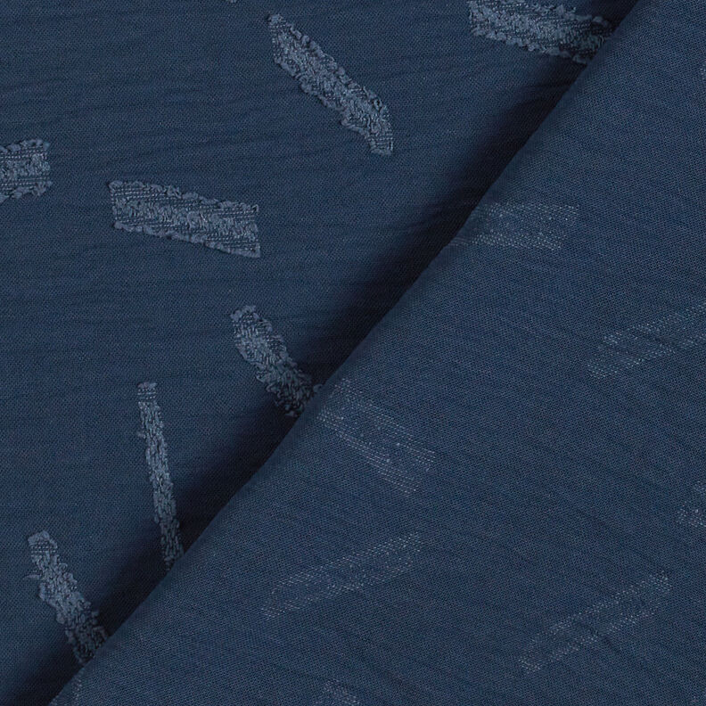 Jacquard Dobby strepen – marineblauw,  image number 5