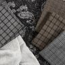 Gebreide stretch mantelstof ruiten – zwart/beige,  thumbnail number 5