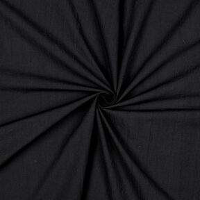 Katoenen stof Krinkel voorgewassen &ndash; zwart | Stofrestant 100cm, 