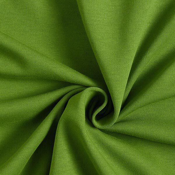 GOTS Interlock Jersey effen – appelgroen, image number 1