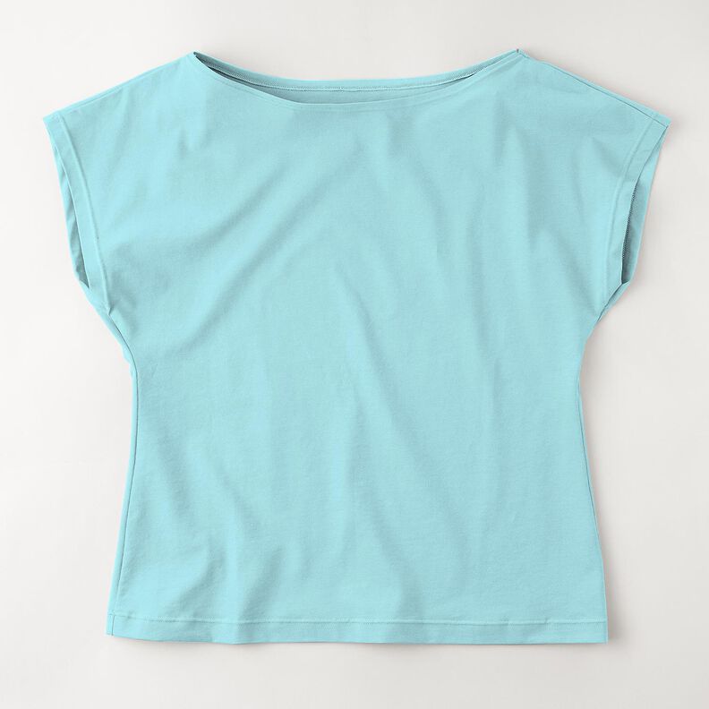 Katoenjersey medium effen – ijsblauw, image number 12
