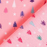 Katoenen stof Popeline Mini-sparren – pink/wit,  thumbnail number 4