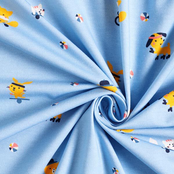 Katoenjersey sportieve dieren | PETIT CITRON – lichtblauw, image number 5