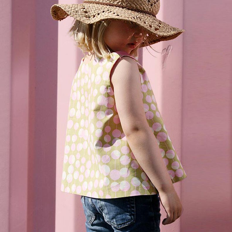 PINK - jurk en top met gedraaide bandjes en zakken, Studio Schnittreif  | 74 - 140,  image number 6