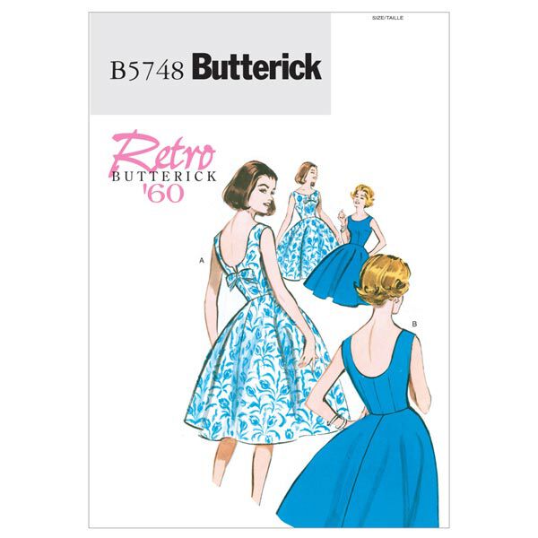 Vintage - jurk, Butterick 5748|34 - 40|42 - 48,  image number 1