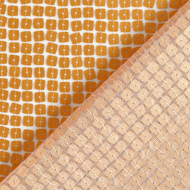 Paillettenstof vierkanten – goud metallic,  image number 4