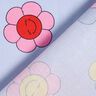 Gecoate katoen vrolijke bloemen | Poppy Fabrics – babyblauw/roze,  thumbnail number 5