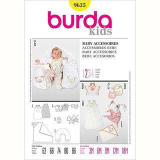 Baby accessoires, Burda 9635, 