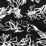 Viscose-linnen-mix abstracte zonnebloemen – zwart/wit,  thumbnail number 3