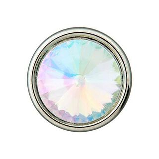 Strass-polyesterknoop oogje  – kleurenmix, 