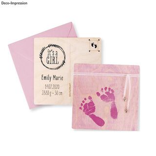 Afdrukset Baby | Rayher – roze, 