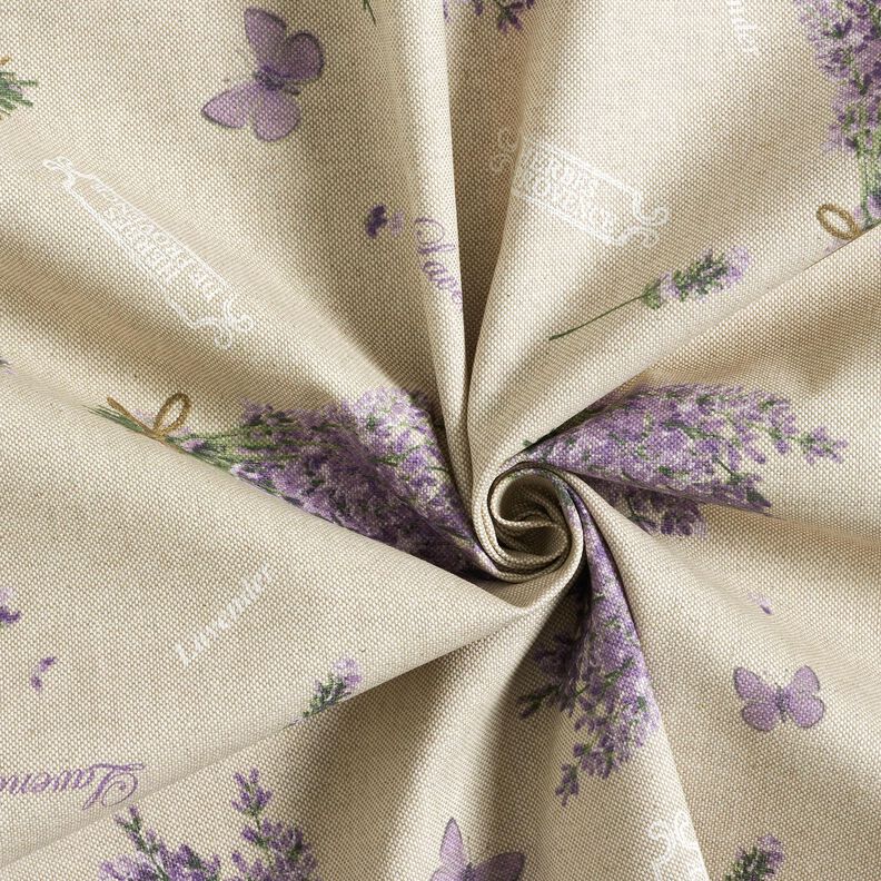 Gecoate katoen Lavendel boeket – natuur/lavendel,  image number 4