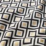 Decostof Jacquard Art deco ruiten – ecru/goud,  thumbnail number 2