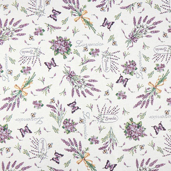 Decostof Gobelin Violet lavendel – ecru/lila,  image number 1