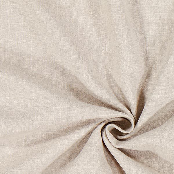 Linnen stof – voorgewassen – lichtbeige,  image number 1