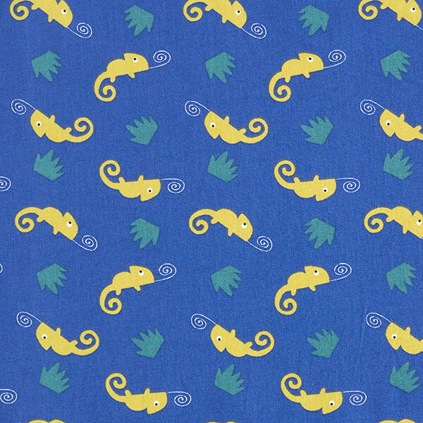 Cretonne Kameleons – jeansblauw,  image number 1