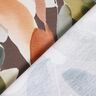 Katoenjersey Digitale print van aquarelbloemen – koper/pistache,  thumbnail number 4