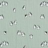 Mousseline/dubbel gehaakte stoffen blije pinguïns – riet,  thumbnail number 1