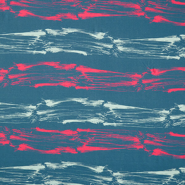 GOTS Katoenjersey Maisbaard | Tula – petroleum/intens roze, image number 1