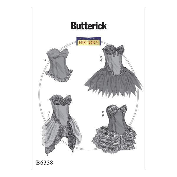 Historisch kostuum, Butterick 6338|32 - 40,  image number 1