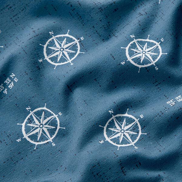 GOTS Katoenjersey Kompas | Tula – jeansblauw,  image number 2