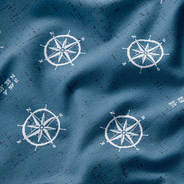 GOTS Katoenjersey Kompas | Tula – jeansblauw, image number 2