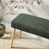 Bekledingsstof Chenille Effen – donkergrenen,  thumbnail number 6