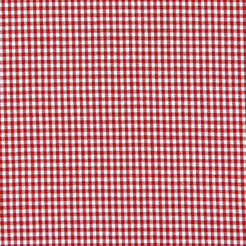 Katoenen stof Vichy ruit 0,2 cm – rood/wit,  image number 1