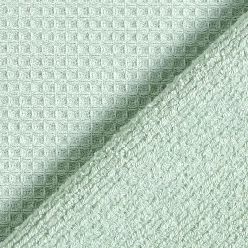 Badstof/Wafelpiqué Effen – licht mint, image number 4