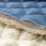 Jeans teddy doorgestikte stof – staalblauw,  thumbnail number 6