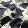 Satijnen paneel zwaluwen | Katia Fabrics – anthraciet/creme,  thumbnail number 10