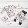 GOTS Katoenjersey Aquarel bloemen Digitaal printen – ecru/pastelviolet,  thumbnail number 5