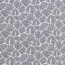 Gecoate katoen abstracte minibladeren – grijs/wit,  thumbnail number 1